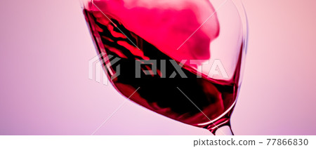 Premium red wine in crystal glass, alcohol drink and luxury aperitif, oenology and viticulture product 77866830