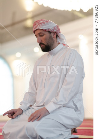 muslim prayer inside the mosque muslim prayer inside the mosque 77866925