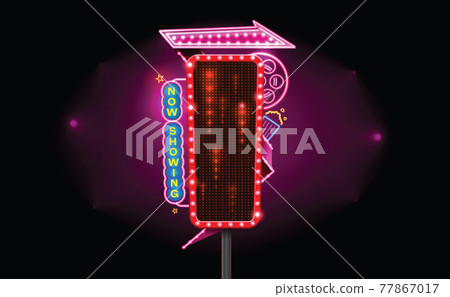 light sign billboard cinema light sign billboard cinema 77867017
