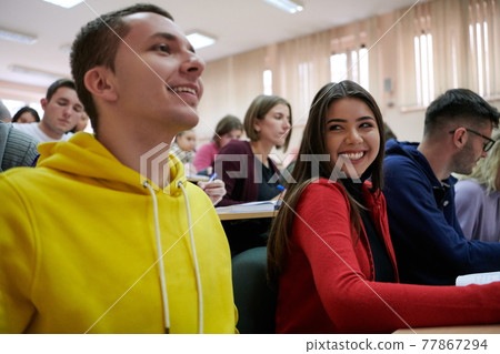 Students Gruop In the uni Amphitheather Students Gruop In the uni Amphitheather 77867294