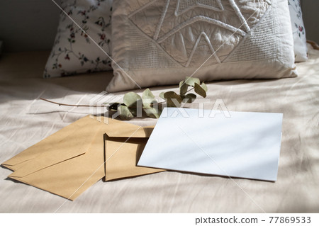 blank greeting card invitation mockup with craft paper envelope feminine still life composition blank greeting card invitation mockup with craft paper envelope feminine still life composition 77869533