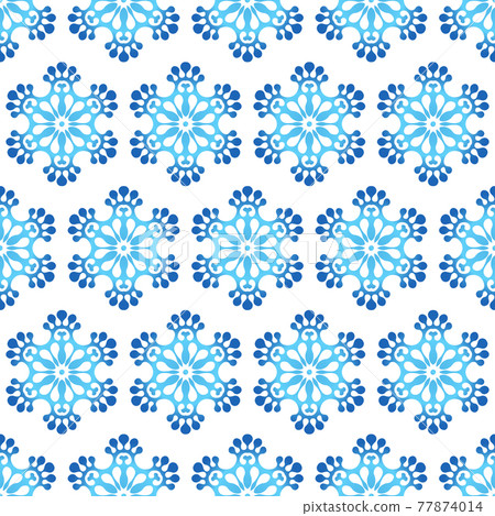 Winter seamless pattern with blue gradient... - Stock Illustration ...