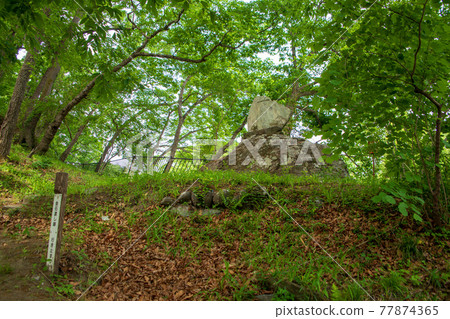 Spring view of Horaijima Park Water Jingu monument near the ruins of Kanaishi Spring view of Horaijima Park Water Jingu monument near the ruins of Kanaishi 77874365