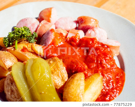 Close-up image of chorizo 77875229