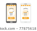 Smartphone online shopping 77875618