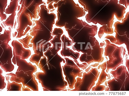 Thunder Kaminari 背景圖案紡織圖形插圖紅色 77875687