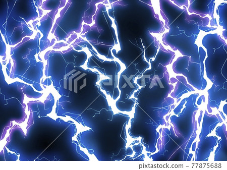 Thunder Kaminari 背景圖案紡織圖形插圖藍色 77875688