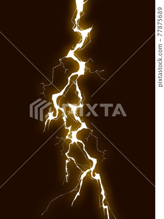 Thunder Kaminari background graphic illustration yellow 77875689