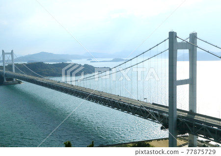 Seto Ohashi Bridge seen from Washuzan Seto Ohashi Bridge seen from Washuzan 77875729