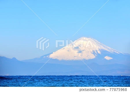 Mt. Fuji seen from the Chojagasaki coast Mt. Fuji seen from the Chojagasaki coast 77875968