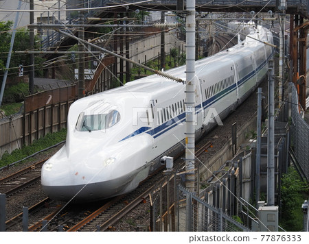 Shinkansen N700S J15 formation test run near Yamashina 77876333