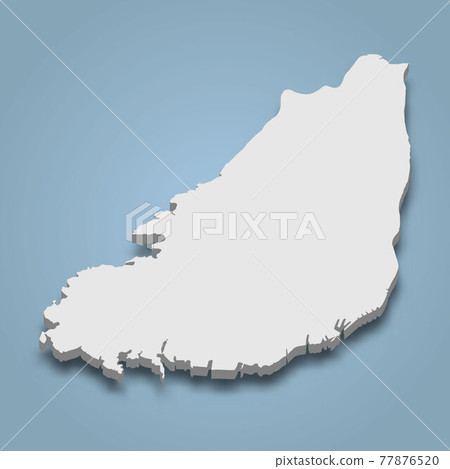 3d isometric map of Hisingen is an island in Sweden 77876520