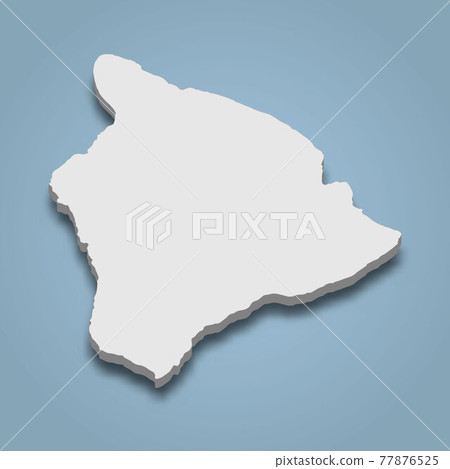 3d isometric map of Hawaii is an island in Hawaiian Islands 3d isometric map of Hawaii is an island in Hawaiian Islands 77876525