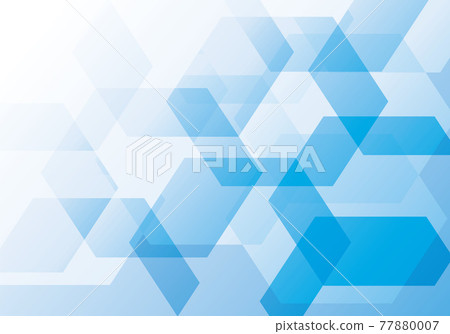 重疊六邊形藍色漸變背景圖像說明 重疊六邊形藍色漸變背景圖像說明 77880007