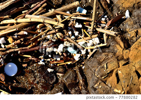 Marine pollution plastic waste 77880282
