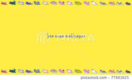 Background with various sea slugs Background with various sea slugs 77881625