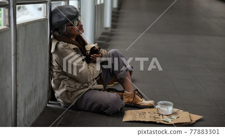 Drunk homeless old man ask for money Drunk homeless old man ask for money 77883301