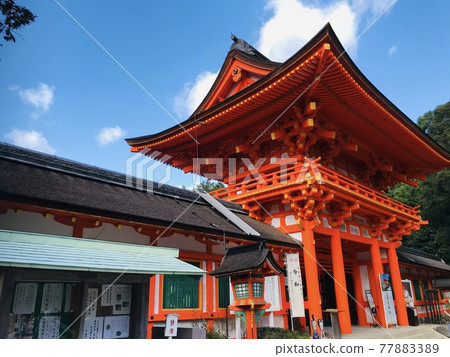 擁有美麗藍天的上賀茂神社 擁有美麗藍天的上賀茂神社 77883389