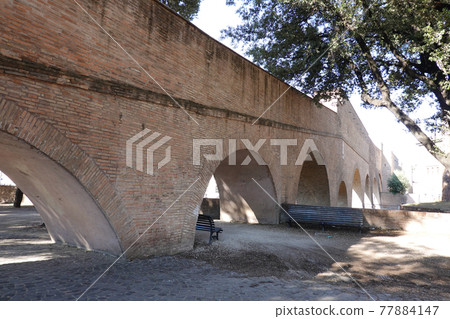 A secret passage called Passetto di Borgo that connects St. Peter's Basilica (Vatican) and Castel Sant'Angelo A secret passage called Passetto di Borgo that connects St. Peter's Basilica (Vatican) and Castel Sant'Angelo 77884147