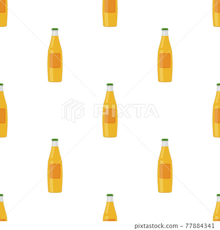 Illustration on theme seamless beer glass bottles with lid for brewery 77884341