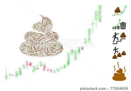 Line Mosaic Shit Hyip Candle Chart Icon Line Mosaic Shit Hyip Candle Chart Icon 77884609