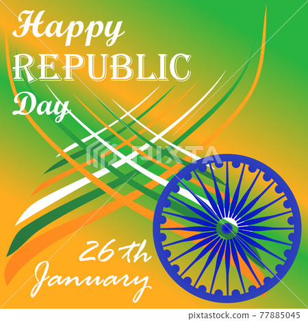 Happy Indian Republic day celebration poster or... - Stock Illustration  [77885045] - PIXTA