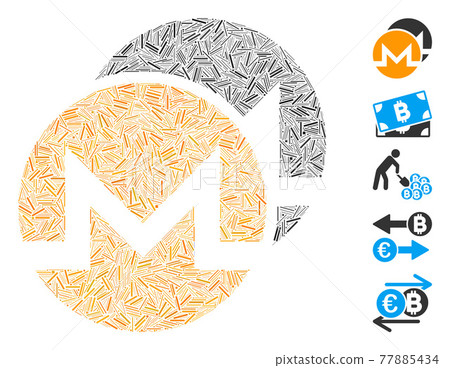 Hatch Mosaic Monero Coins Icon Hatch Mosaic Monero Coins Icon 77885434