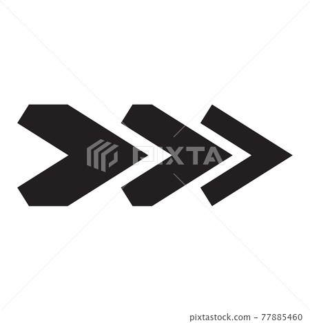 Black and white arrow. Vector Illustration. EPS10 Black and white arrow. Vector Illustration. EPS10 77885460