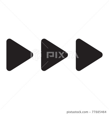 Black and white arrow. Vector Illustration. EPS10 Black and white arrow. Vector Illustration. EPS10 77885464