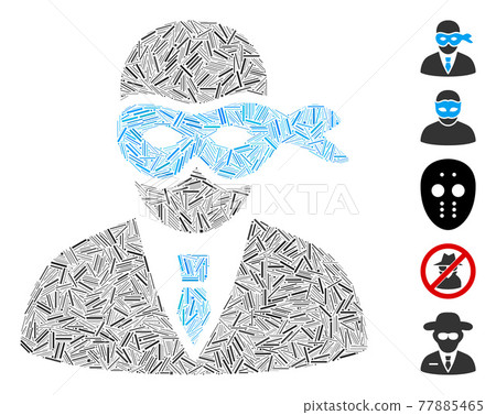 Hatch Mosaic Masked Thief Icon 77885465