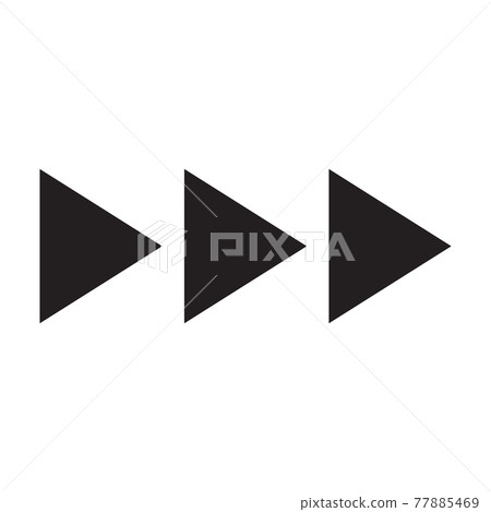 Black and white arrow. Vector Illustration. EPS10 Black and white arrow. Vector Illustration. EPS10 77885469