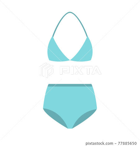 Swimsuit simple icon blue. Vector Illustration. EPS10 Swimsuit simple icon blue. Vector Illustration. EPS10 77885650