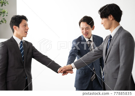 Business scene teamwork 77885835