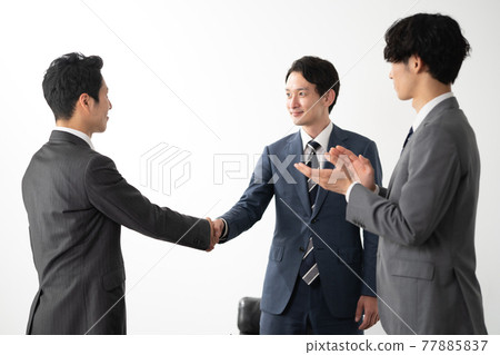 Business image handshake 77885837