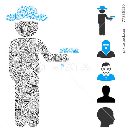 Hatch Collage Gentleman Robber Icon Hatch Collage Gentleman Robber Icon 77886130