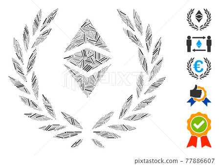Dash Collage Ethereum Classic Laureal Wreath Icon 77886607