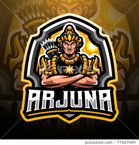 Arjuna esport mascot logo design Arjuna esport mascot logo design 77887094