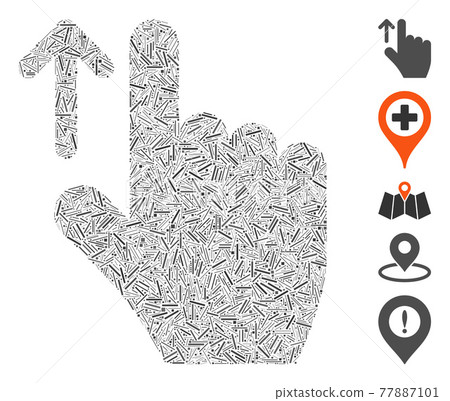 Dash Collage Direction Icon 77887101