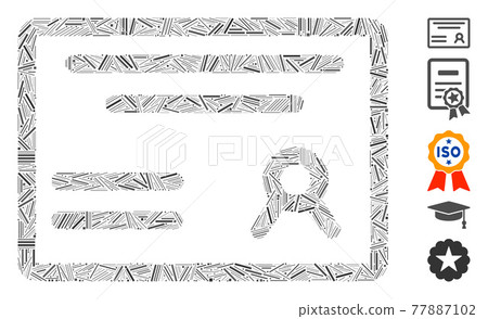 Dash Mosaic Diploma Icon 77887102