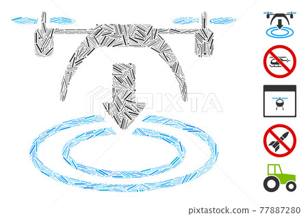 Hatch Collage Copter Landing Icon Hatch Collage Copter Landing Icon 77887280