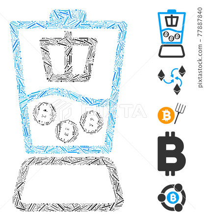 Dash Mosaic Bitcoin Blender Icon 77887840