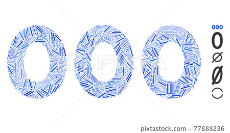 Dash Collage 000 Digits Text Icon Dash Collage 000 Digits Text Icon 77888286