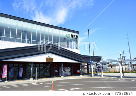 Scenery from Omagari Station to Nozoki Station on the Ou Line in the summer of 2020 and the scenery from the train window 77888654