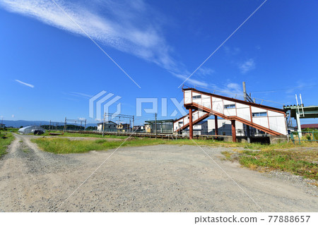 Scenery from Omagari Station to Nozoki Station on the Ou Line in the summer of 2020 and the scenery from the train window Scenery from Omagari Station to Nozoki Station on the Ou Line in the summer of 2020 and the scenery from the train window 77888657