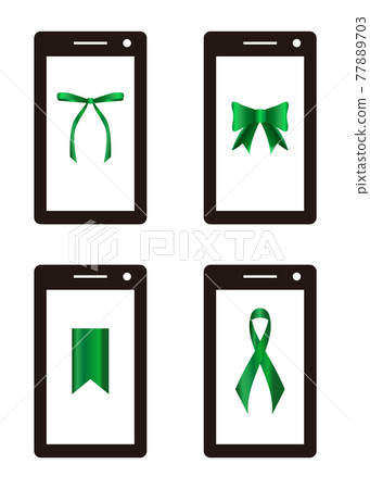 Green green smartphone 77889703
