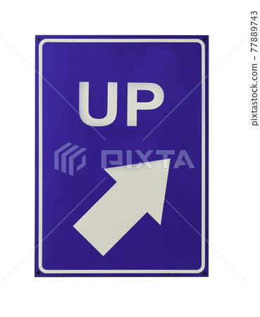 Arrow Pointing Down Diagonal Left Road Traffic Stock Photo