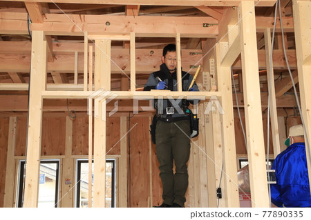 New housing construction site New housing construction site 77890335