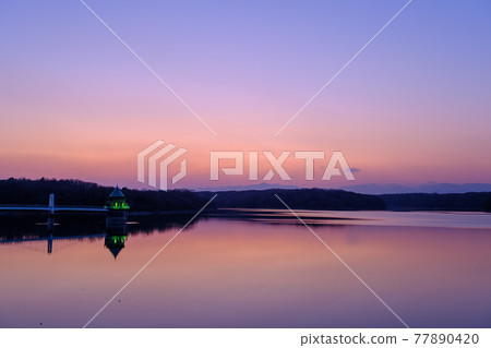 狹山湖的夜景 狹山湖的夜景 77890420