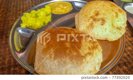 channa batura with dips. channa batura with dips. 77892020