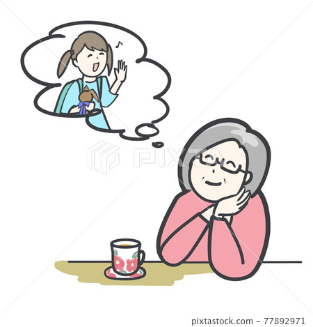 考慮她的孫的資深婦女 77892971